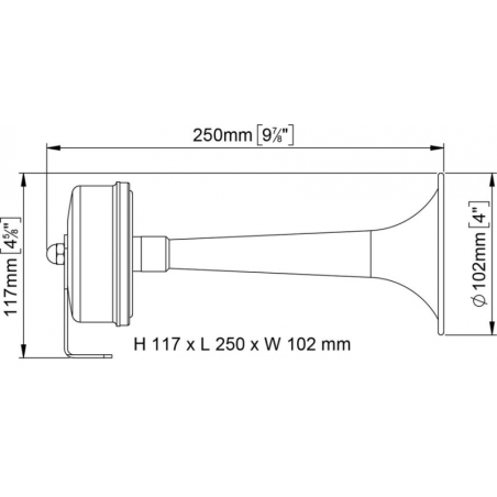 TROMBA A CORNETTO 24V. 4A