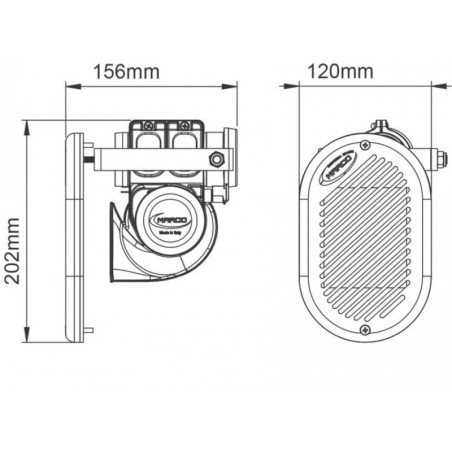 TROMBA AD INCASSO 24V. 11A