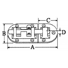 CATENACCIO INOX MM.90X38 2