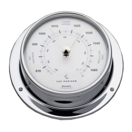 BAROMETRO IN OTTONE CROMATO
