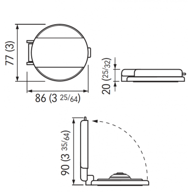 PULSANTE A PIEDE - GOMMA ROSSA SALITA UP
