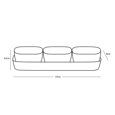 SET APERITIVO CM 27 X 9 - SET 4 PEZZI 2