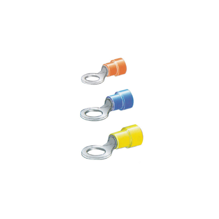TERMINALE OCCHIELLO GIALLO 6,2 MM