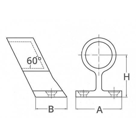 CENTRALI PER CORRIMANO Ø MM.25