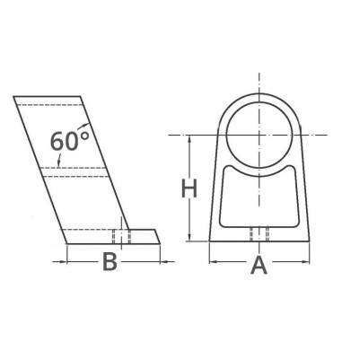 CENTRALI PER CORRIMANO Ø MM.25