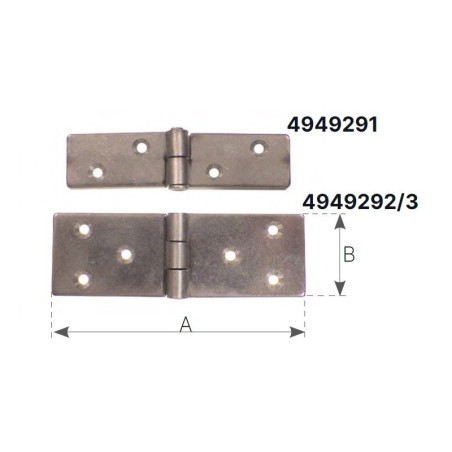 CERNIERA INOX MM.80X20