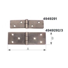 CERNIERA INOX MM.90X30 2