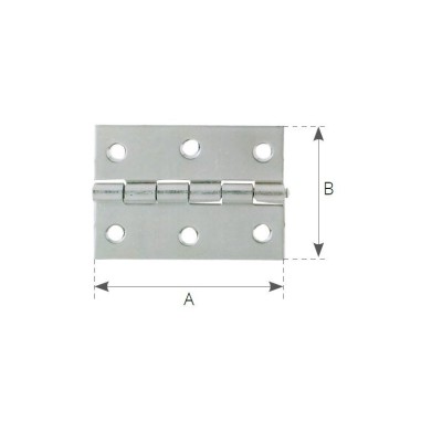 CERNIERA INOX A LIBRETTO MM.60x40