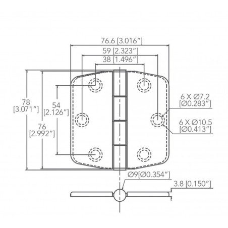 CERNIERA INOX 316 CON COPERTURA