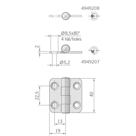CERNIERA MM.40X38