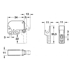 CHIUSURA A SCATTO "MINI LATCH" 2