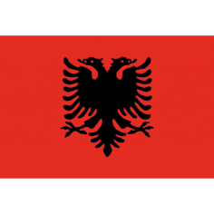 BANDIERA ALBANIA CM.20X30