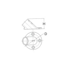BASE A 60° Ø MM.22 2