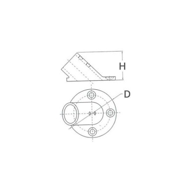 BASE A 60° Ø MM.22