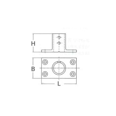 BASE A 90° Ø MM.22 2