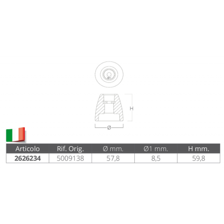 CONO IN ZINCO