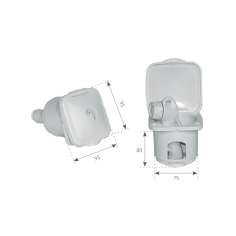 CONTENITORE IN PVC PER DOCCETTA TOP LINE 2