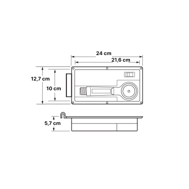 CONTENITORE PORTA DOCCIA