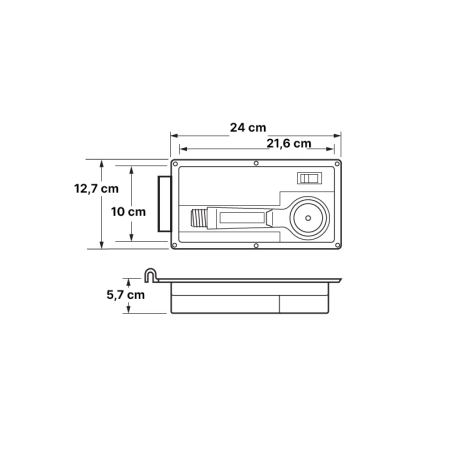 CONTENITORE PORTA DOCCIA