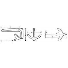 ANCORA BRUCE INOX KG.10 2