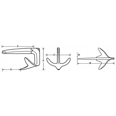 ANCORA BRUCE INOX KG.5