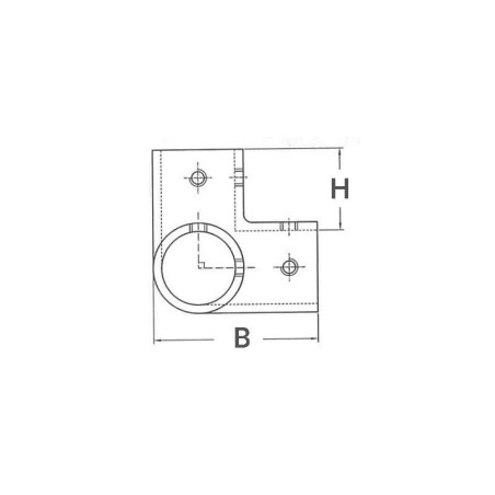 ANGOLARE A 90° Ø MM.22