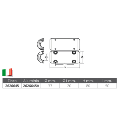 ANODO IN ALLUMINIO