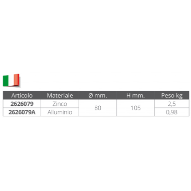 ANODO SOSPESO IN ZINCO
