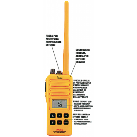 BATTERIA AL LITIO PER IC-GM1600E