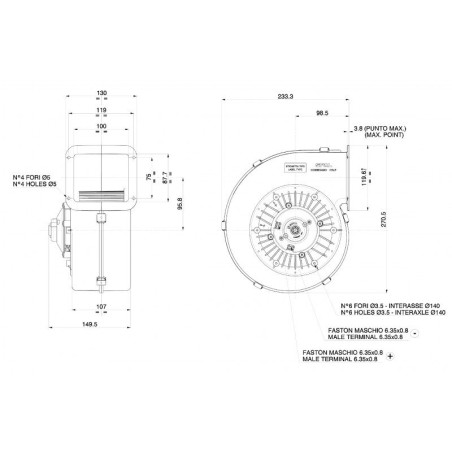 ASPIRATORE DESTRO 12 V.