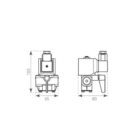ELETTROVALVOLA 12 V. LT./H. 600