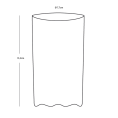 BICCHIERI DA BEVENDE Ø CM 7,7 X 15,2H - SET 6 PEZZI 2