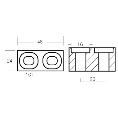 CUBO IN ALLUMINIO