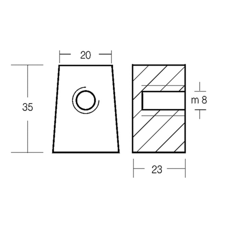 CUBO IN ALLUMINIO