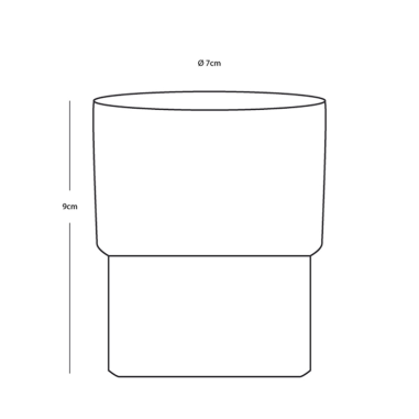 BICCHIERI IMPILABILI Ø CM 7 X 9H - SET 12 PEZZI