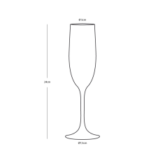 BICCHIERI DA CHAMPAGNE Ø CM 5 X 24H - SET 6 PEZZI 2