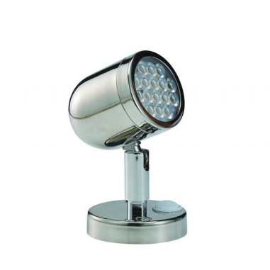 FARETTO ORIENTABILE A LED IN ACCIAIO INOX