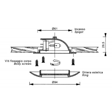 FARETTO OTTONE CROMATO