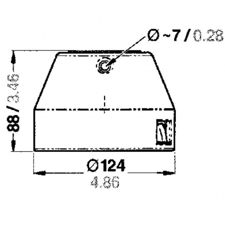 FARO DI COPERTA BIANCO 12/24V.