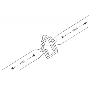 FIBBIA BLOCCA REGGETTA - CF 100 PEZZI