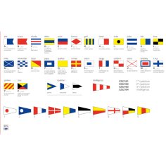 BANDIERA LETTERA I CM.30X45 2