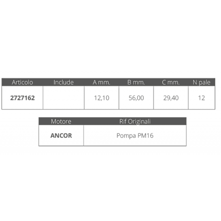 GIRANTE ANCOR PER PM16