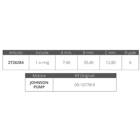 GIRANTE JOHNSON RIF.OR.09-1077B-9