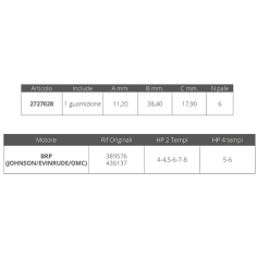 GIRANTE JOHNSON/EV. 2/4T 4/8 HP 2